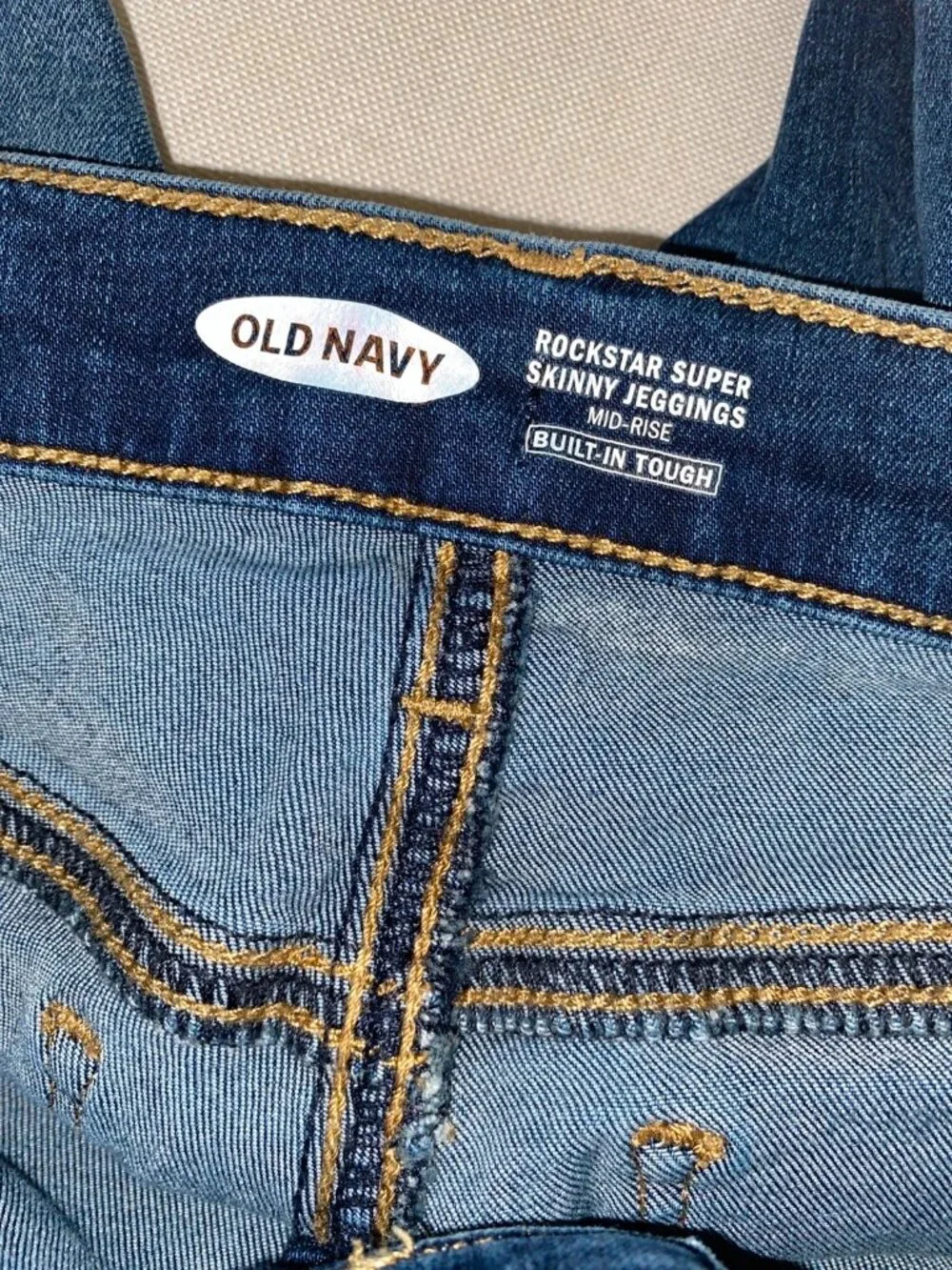 Old Navy Rockstar Kids Little Girls Super Skinny Jeggings Denim Jeans Size 7